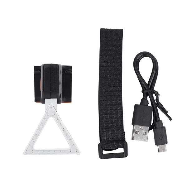 USB Charging LED Waterproof Rear Tail Light for MTB