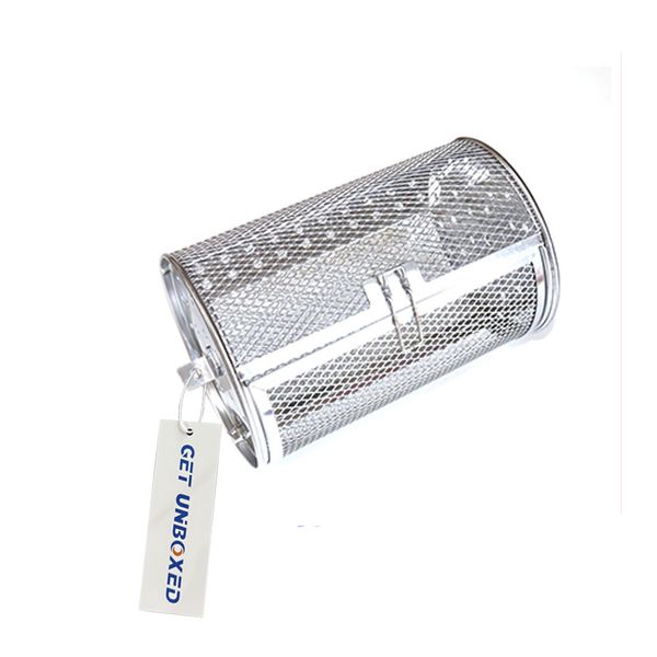 GET UNBOXED Rotisserie Basket Peanut Coffee Bean BBQ Grill Roaster Drum