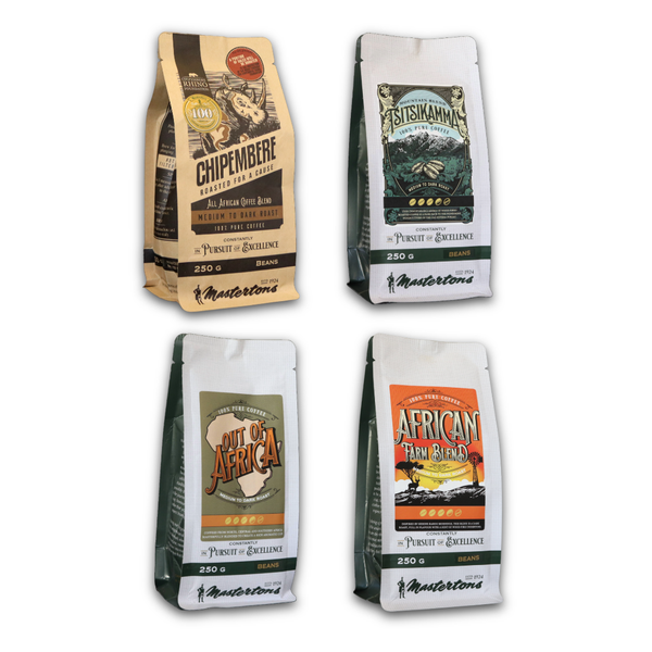 Mastertons African Collection, Coffee Beans (4 x 250G)