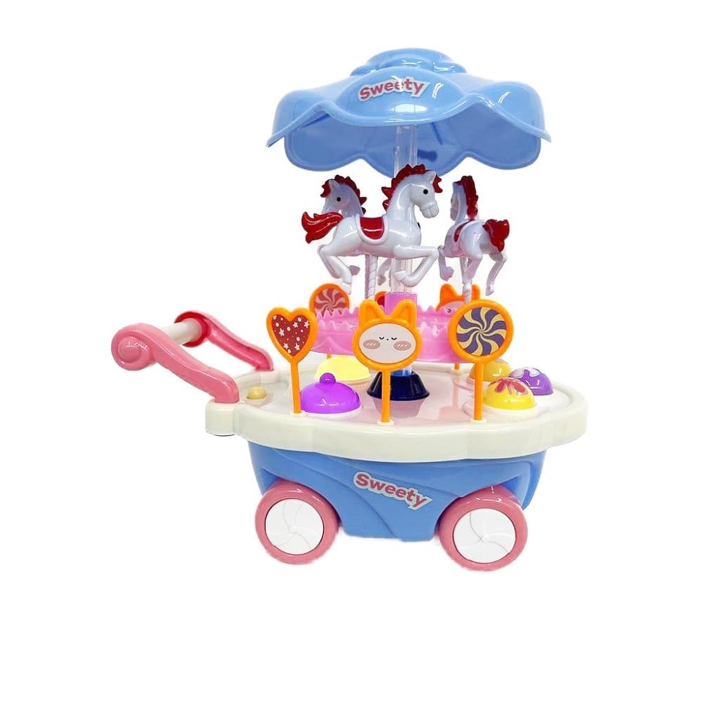 Time2Play Kids Carousel Candy Cart Play Set Blue Shop Today Get It 