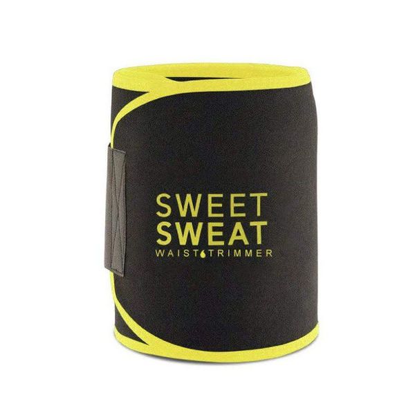 Waist Trimmer Sauna Neoprene Sweat Belt - Yellow - 3XL