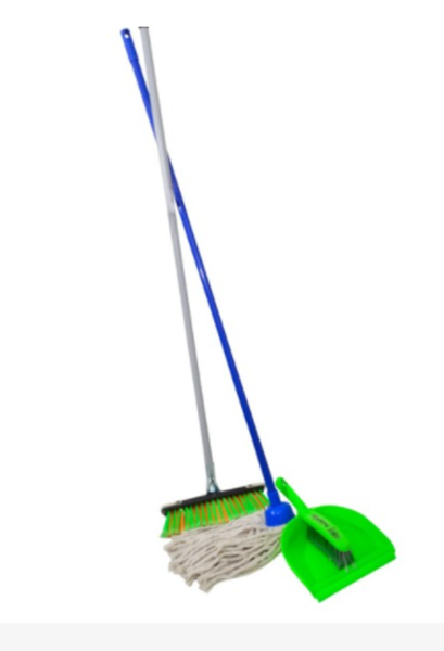 Broom, Mop and Dustpan Combo Set