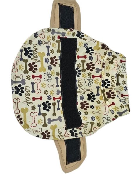 Adjustable Velcro Dog Jacket - Beige