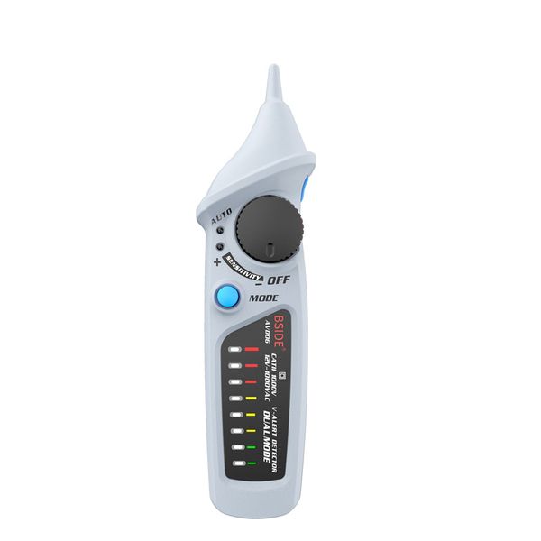 Non Contact Voltage Detector Pen Adjust Sensitivity Auto Manual 8 LED