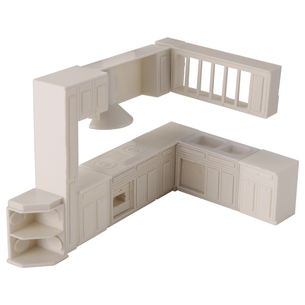 Doll House Miniature Toy House Cabinet Kitchen Furniture Molds