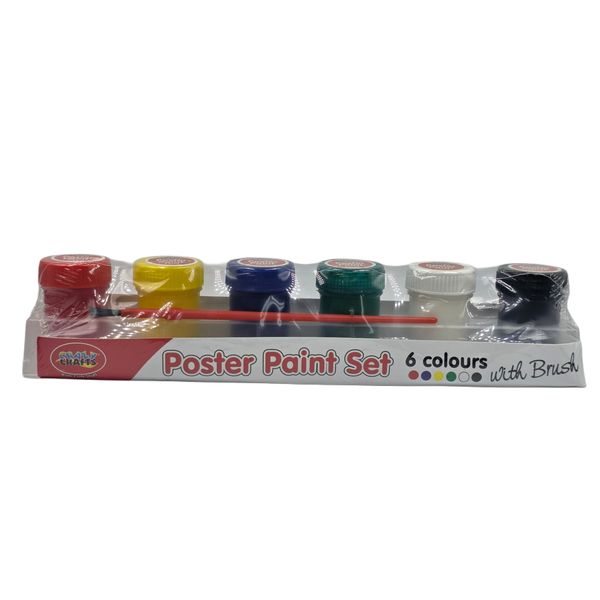 Crazy Craft Poster Paint 6 Pack × 25ml