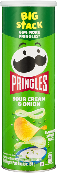 Pringles Sour Cream &amp; Onion 165g