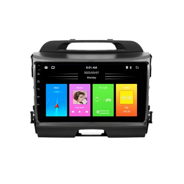 AirNav High Spec Kia Sportage Android 9 inch Ips Touch Screen Gps Navi