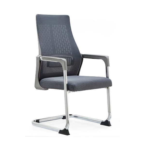 Taz Grey Mesh Visitors Chair | Metal Frame