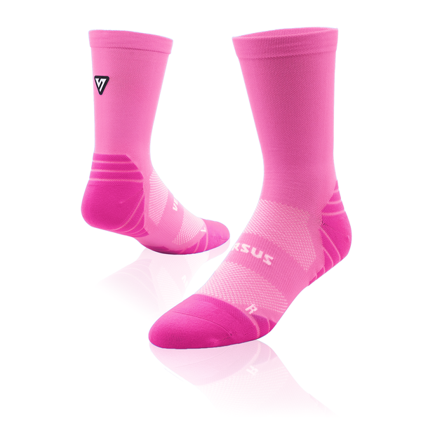 Versus Classic Pink Active Crew Tab Socks