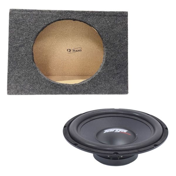 Targa TG-F120D 12" Flat Series 7000w DVC Subwoofer with Enclosure
