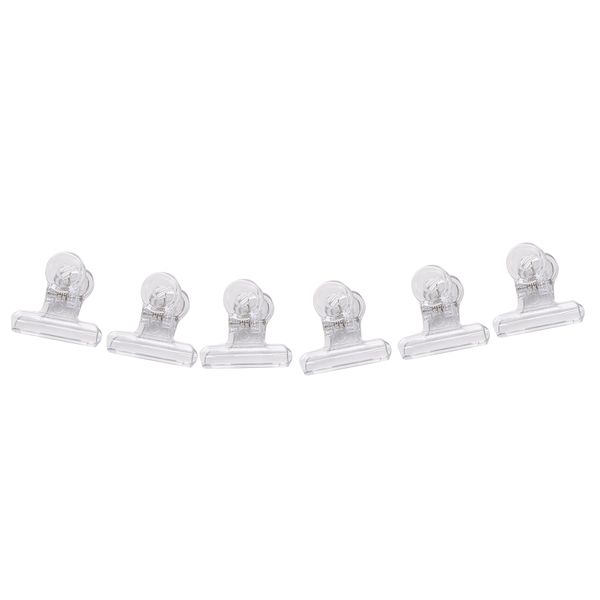 6Pcs/Set Rusian C Curve Nail Clips Tool Acrylic Nails Transparent