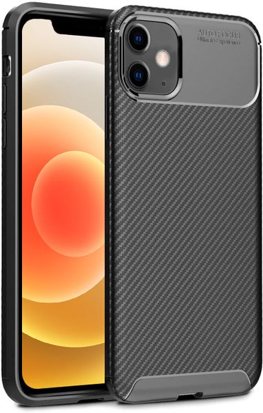 Tekron Premium Shock Resistant Slim TPU Carbon Case for iPhone 12 Mini