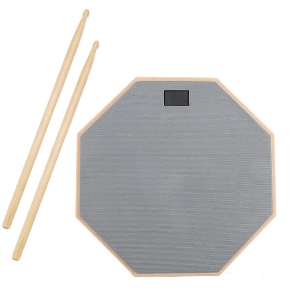 30cm Double Sided Drum Practice Pads With Two Drum Sticks For Beginners