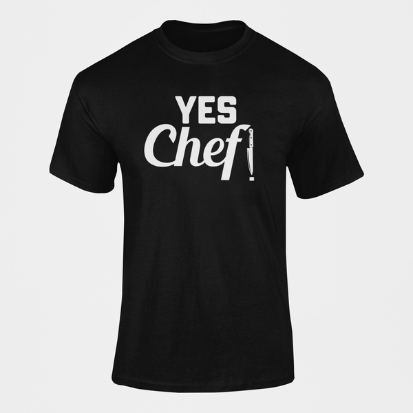 Yes Chef! Cotton T-Shirt- Thoughtful Gift Idea for Birthday or Christmas