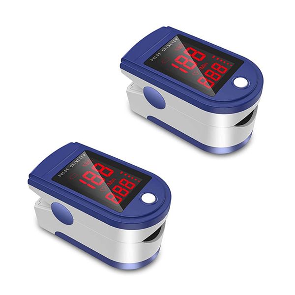 Oximeter Fingertip Oxygen Oxymeter &amp; Pulse Rate Screening Tool - 2 Pack