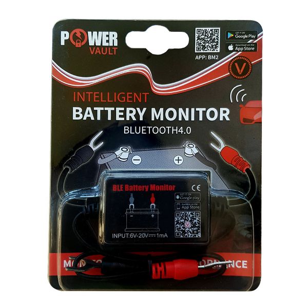 Powervault Bluetooth Battery Health Monitor Bike, Car, Boat, Truck, Caravan