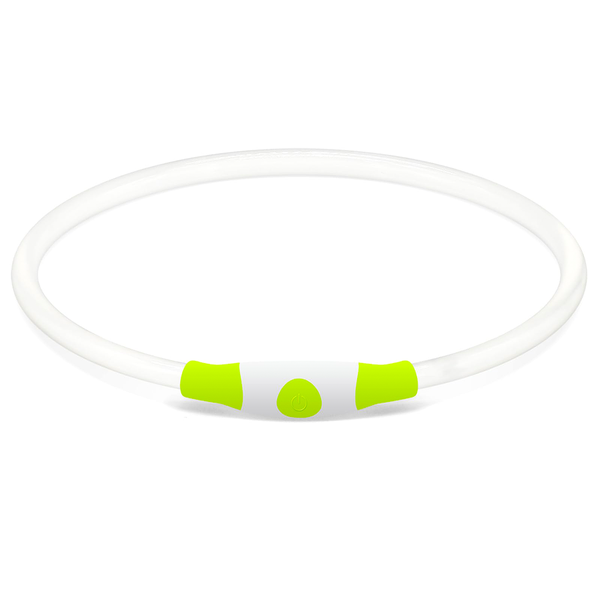 LED Dog Collar, USB Rechargeable, Cut-to-Fit, Pet Safety Light