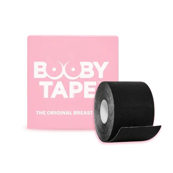 Booby Tape - Colour Black The Original Breast Tape 5cm x 5m Roll