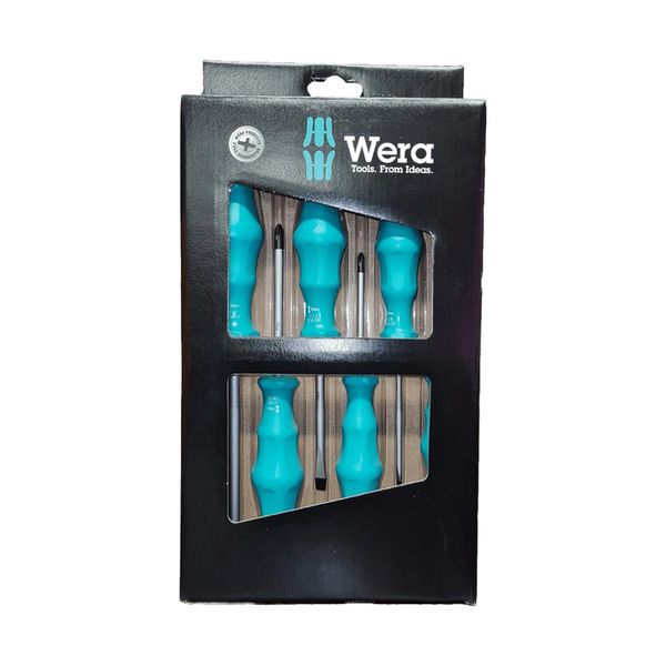 Screwdriver Set Wera Green P/6 1734/6 - 2 Pack