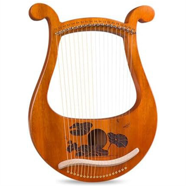 Lyre Harp 19 String Beginners Harp Portable 19-Tone Small Harp