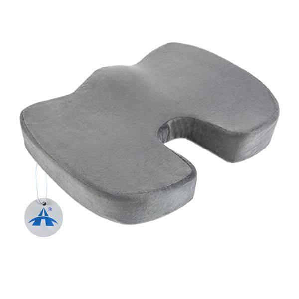 ALANES Ergonomic Memory Foam Chair Cushion for Car Office Chairs - Grey