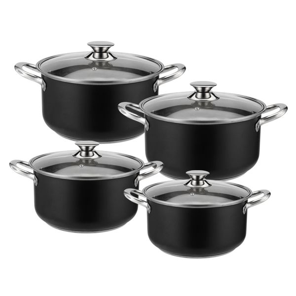 8pcs Stainless Steel Cookware Set Pot Set CDH-005