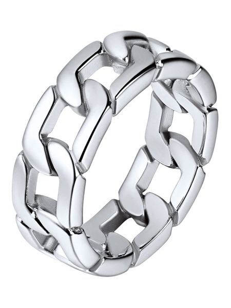 Stainless Steel Mens Rings, Fidget Spinner Ring Anxiety Ring for Men Women