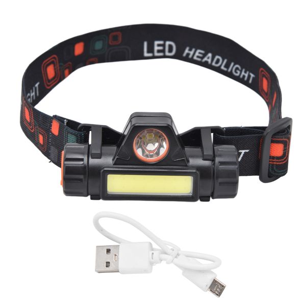 Cob Headlight Usb Charging Waterproof Multifunctional Headlamp