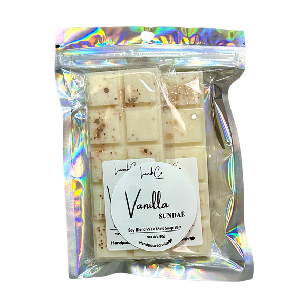 Wax Melts - Vanilla Sundae - Soy-Blend Snap Bars - 80g - Lavish Co