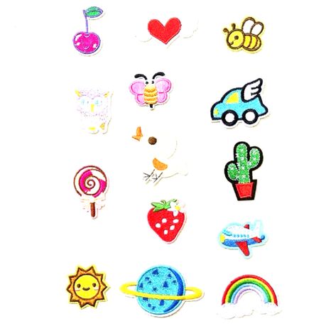  HeyaZea 40pcs Cute Girls Iron On Patches Embroidered Pretty  Sewing On Patches Appliques for Clothes Jackets Hats Backpacks Jeans Kids  Children; Princess Rainbows Unicorns Flowers Rose Hearts Butterfly : Arts,  Crafts
