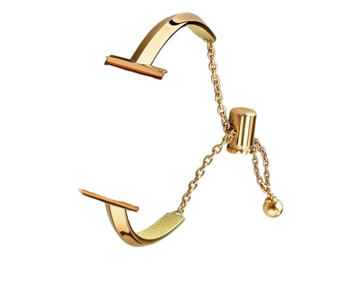 Elegant Metal Watch Strap - Gold - 1 Piece