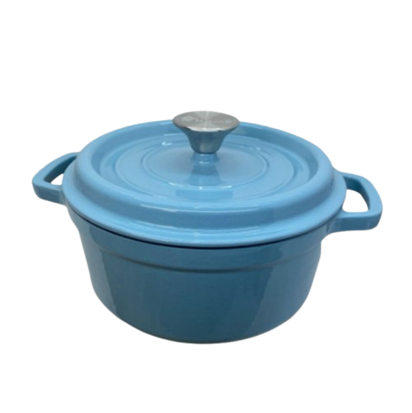 Heavy-Duty Enamel Cast Pot with Tight-Fit Lid-All-Purpose Cooking Essential