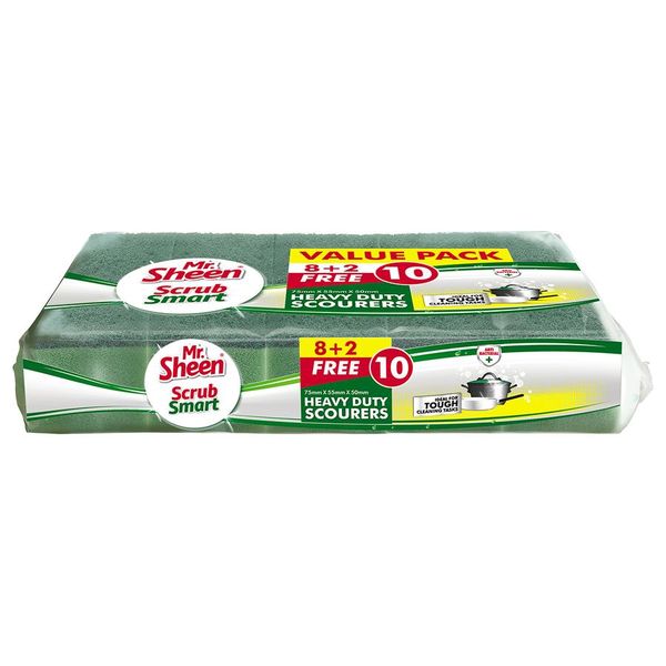 Mr Sheen Srub Smart Scourer 8+2 Value Pack - 4 Pack