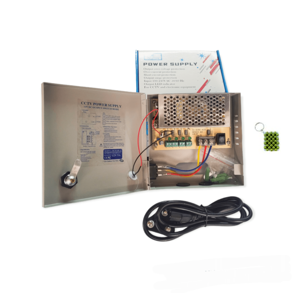 JG0355 CCTV Power Supply DC12V 5A + Keychain