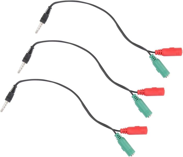 9pcs Audio Adapter Earphone Splitter for Laptops and Mobile Phones Compact
