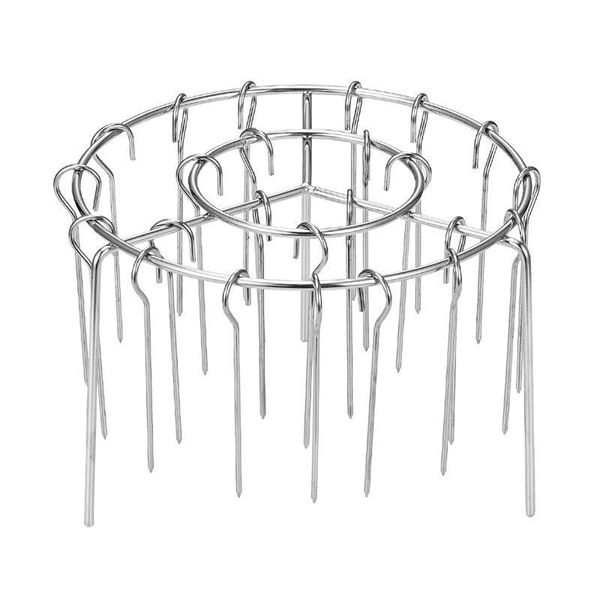 Stainless Steel Skewer Vertical Hanging Oven Barbecue Grill -24 Skewers