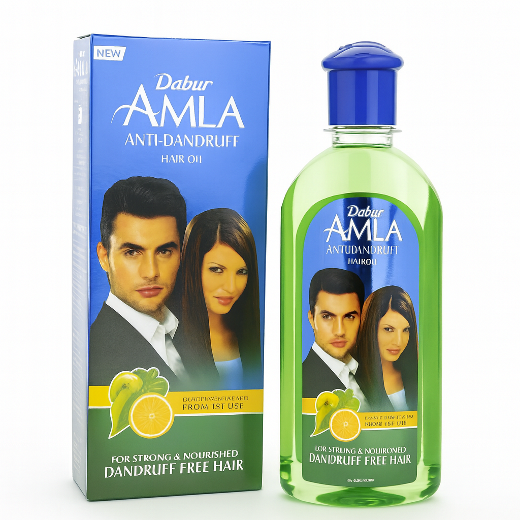 Dabur Amla Anti-Dandruff Hair Oil 200ml - Nourishing Scalp Treatment Oil