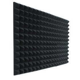 Pyramid Acoustic Foam Sound Panels - 30cm - Black - 6 Pack | Shop Today ...