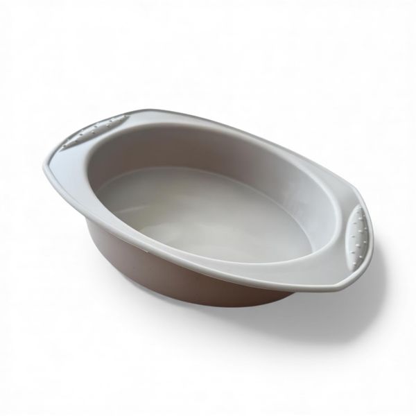 Silicone Baking Mold -21 cm (Premium Oval Bakeware for Cakes &amp; Cheesecakes)