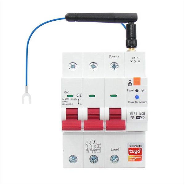 Tuya Smart Wifi Rs485 3P+N Mcb Breaker Prepaid Meter Timer Protector