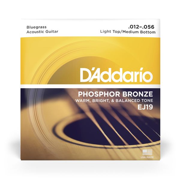 D'Addario EJ19 Phosphor Bronze Acoustic Guitar Strings 012-056