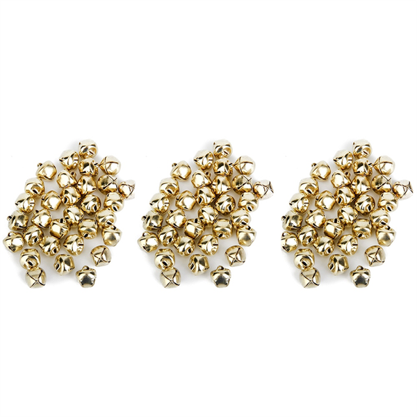 Metal Jingle Bells For Christmas Decoration 10Mm Of 300Pcs Golden