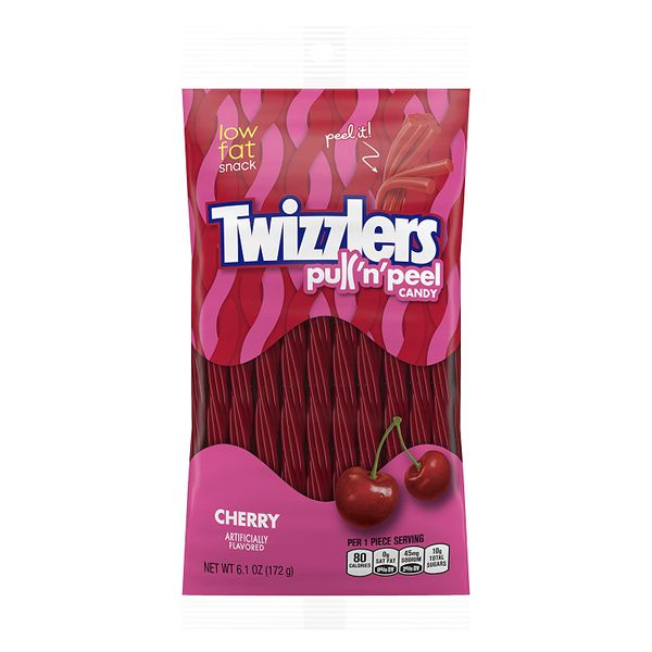 Twizzlers Pull 'n' Peel Cherry Flavoured Sweets 172g