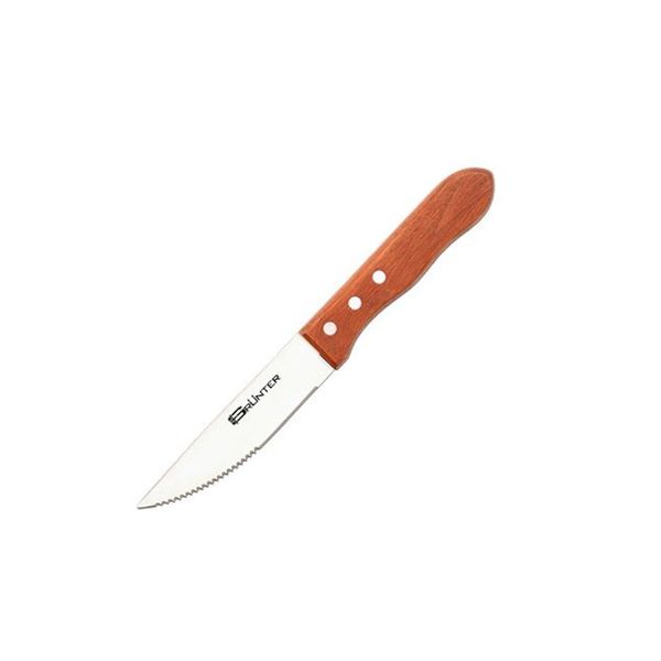 Grunter Wooden Handle Steak Knives - 18 Pack