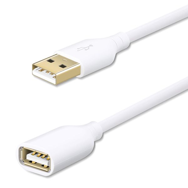 OTN-US104 USB Extension Cable - USB-A Male to Female (1.5m, White)