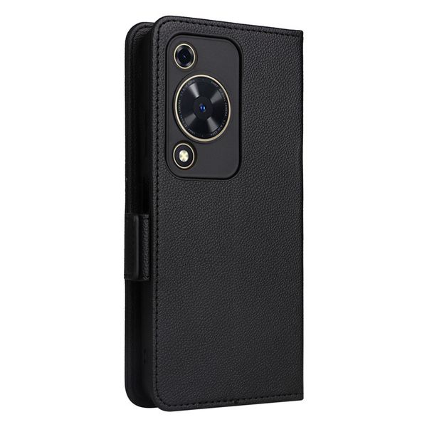 Side Buckle Lychee Patterned Leather Case Compatible With Honor Magic4 Lite