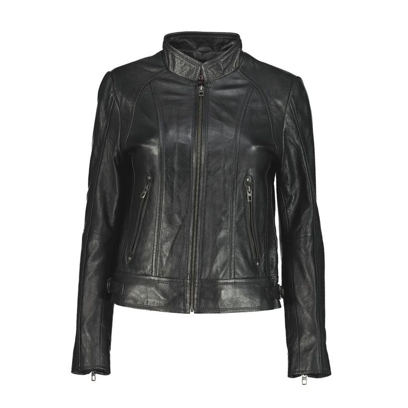 Women's Bella Black Leather Jacket | Shop Today. Get it Tomorrow ...