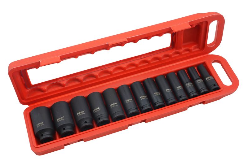 Bebona 13-Piece 1/2 Inch Impact Socket Set - Sizes 10-32mm AY001-632