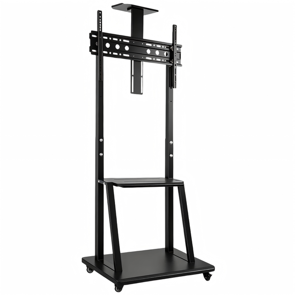 Mobile TV Stand for Rolling TV Car with 32-65 Inch TV - Black